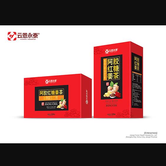 云恩永泰阿膠紅糖姜茶植物固體飲料