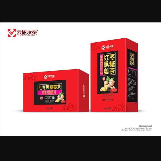 云恩永泰紅棗黑糖姜茶植物固體飲料