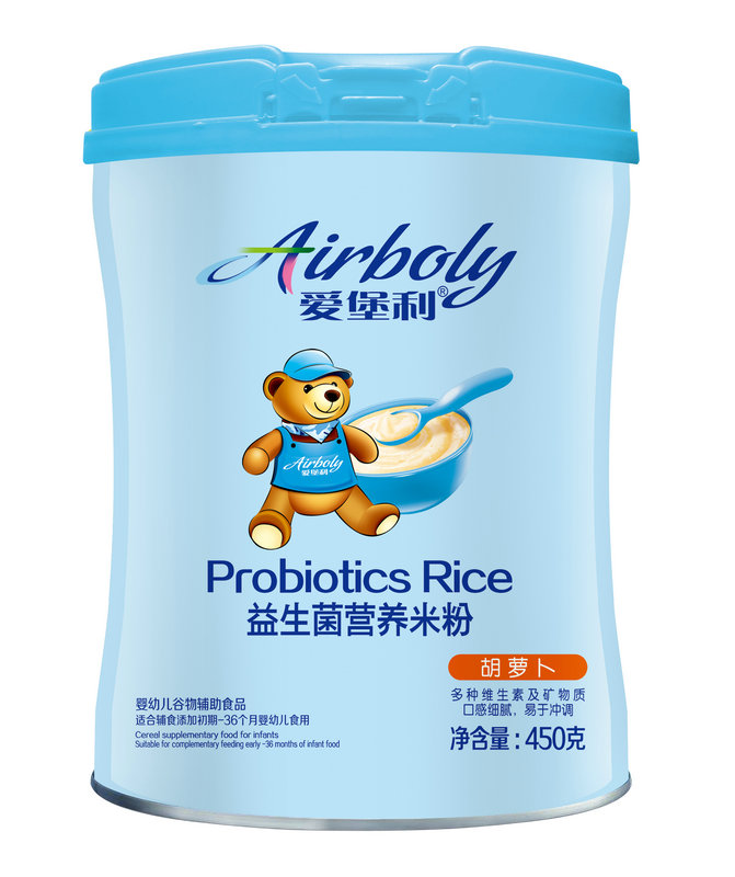 愛堡利胡蘿卜益生菌奶營養米粉