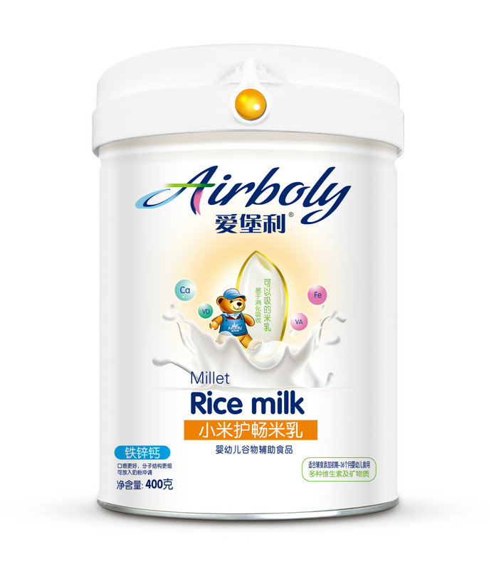 愛堡利鐵鋅鈣小米護暢米乳