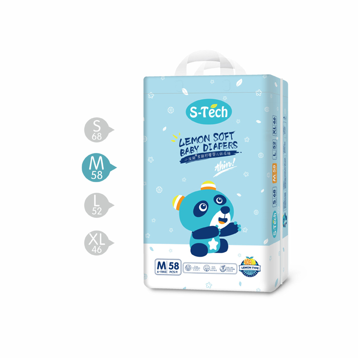 小淘趣柔順檸檬嬰兒紙尿褲M