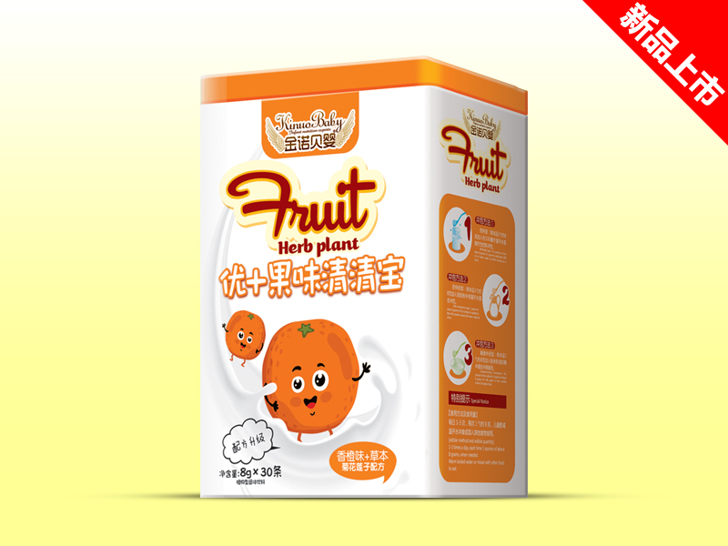 金諾貝嬰優果味清清寶香橙味