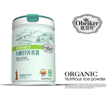 歐貝可有機營養米乳鈣鐵鋅配方(聽裝)