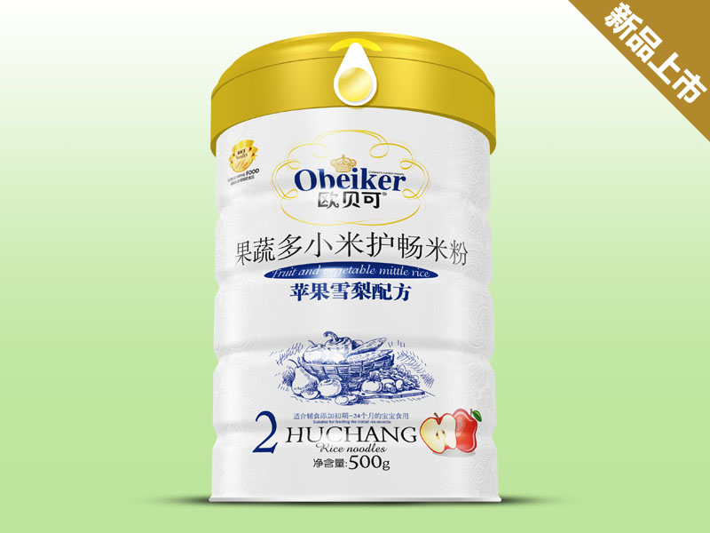 歐貝可果蔬多小米護暢米粉蘋果雪梨配方