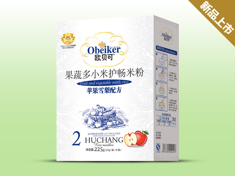 歐貝可果蔬多小米護暢米粉蘋果雪梨配方盒裝
