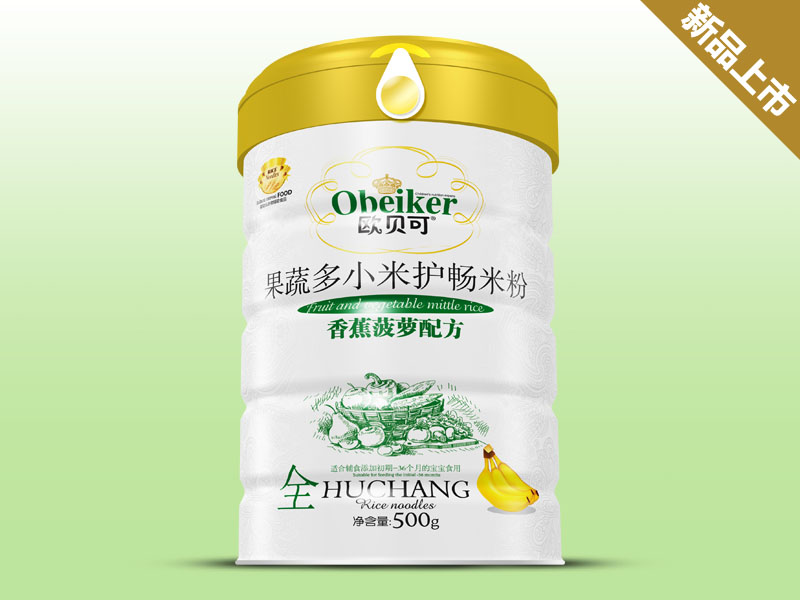 歐貝可果蔬多小米護暢米粉香蕉菠蘿配方