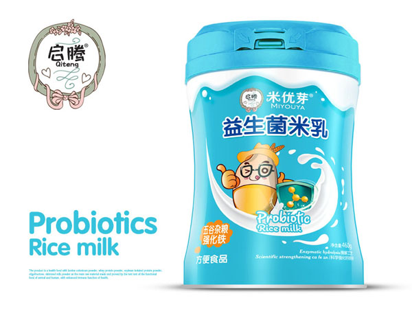 啟騰五谷雜糧強化鐵益生菌米乳聽裝