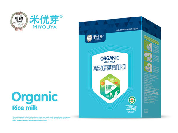 啟騰真添加蔬菜有機米乳盒裝