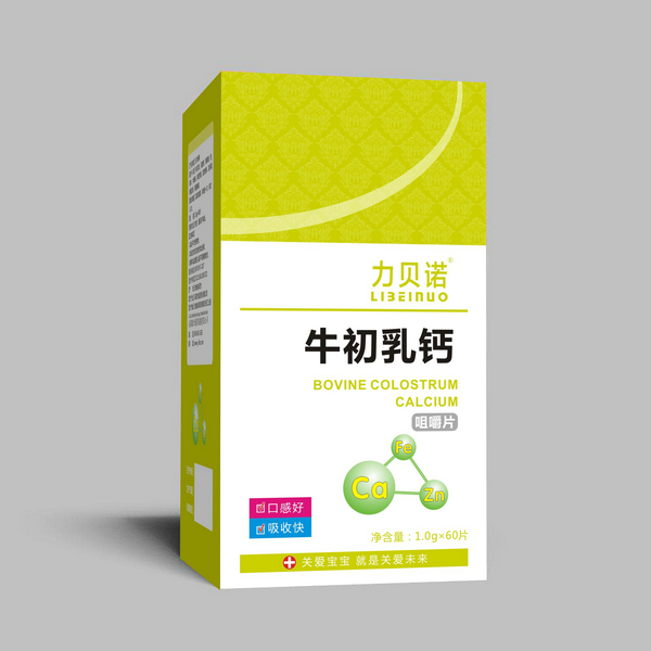 力貝諾牛初乳鈣咀嚼片