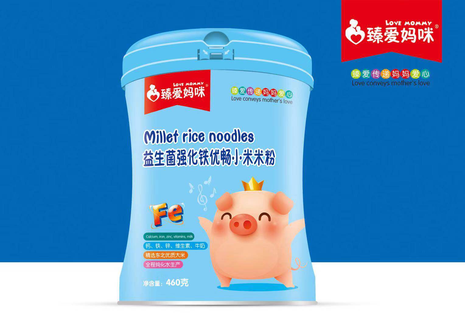 臻愛媽咪益生菌強化鐵優暢小米米粉