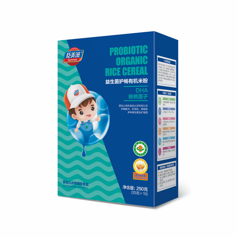 臣美滋(盒裝)益生菌護暢有機米粉DHA核桃蓮子