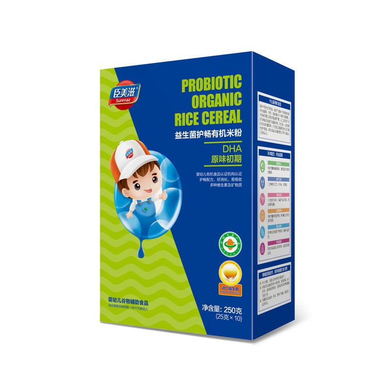 臣美滋(盒裝)益生菌護暢有機米粉DHA原味初期