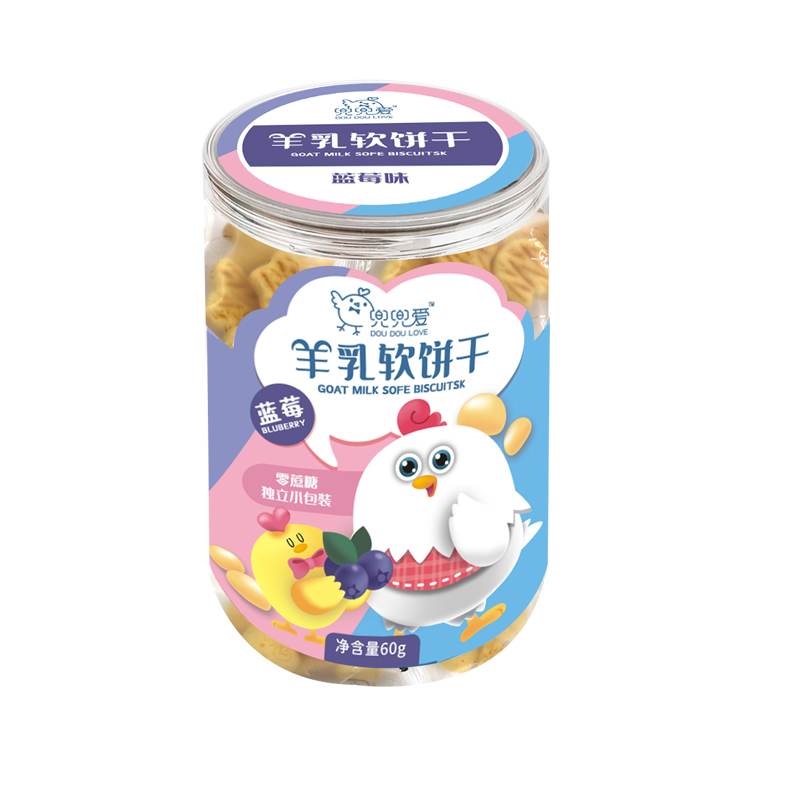 兜兜愛羊乳軟餅干 藍莓味