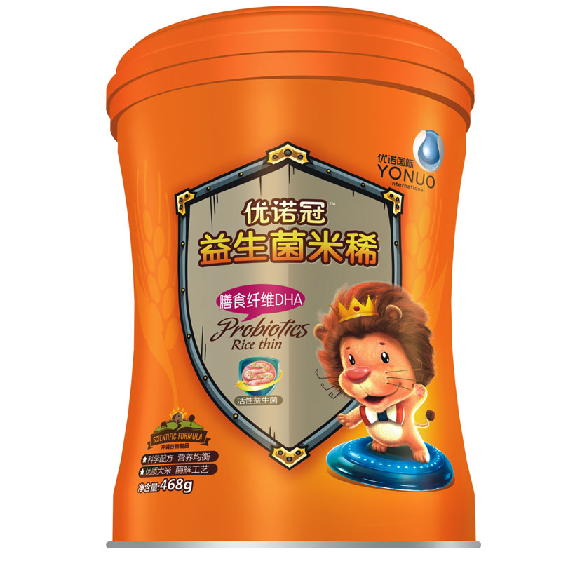 優諾冠膳食纖維DHA益生菌米稀