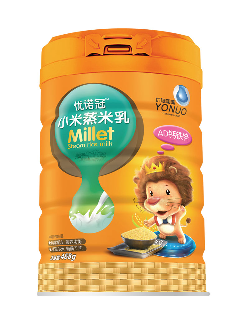 優諾冠AD鈣鐵鋅小米蒸米乳