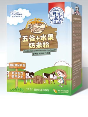 貝戀五谷+水果奶米粉