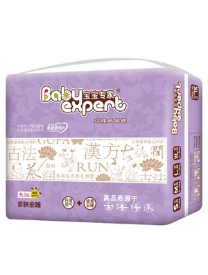 寶寶專家親膚安睡環腰紙尿褲XL34