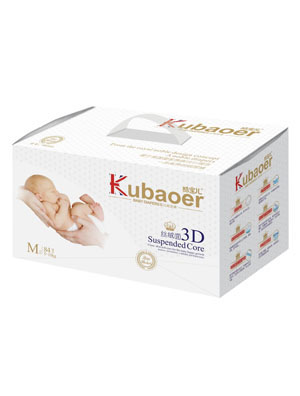 酷寶兒3D絲絨面嬰兒紙尿褲M碼84片