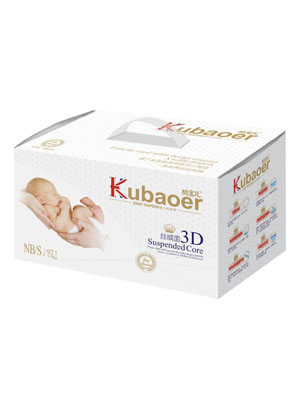 酷寶兒3D絲絨面嬰兒紙尿褲S碼92片