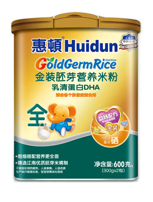 惠頓乳白蛋白DHA米粉