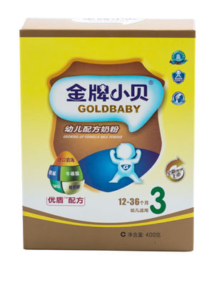 加比力幼兒配方奶粉3段400g盒裝