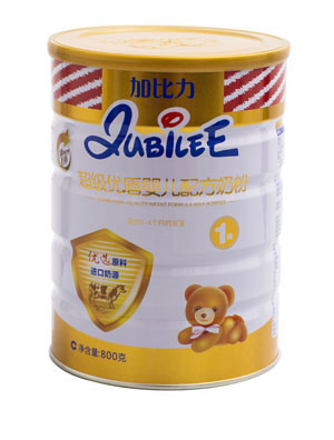 加比力超級優盾嬰兒配方奶粉1段800g聽裝