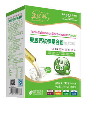 康保聰果膠鈣鐵鋅復合粉豎