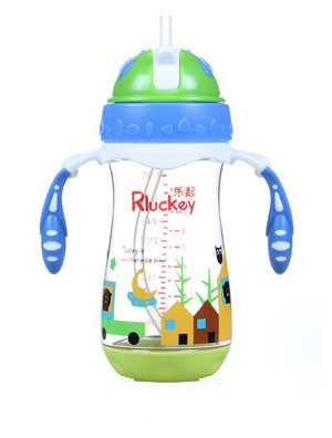 樂起PPSU帶吸管水壺300ml藍色