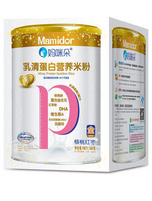 媽咪朵核桃紅棗乳清蛋白營養米粉盒裝