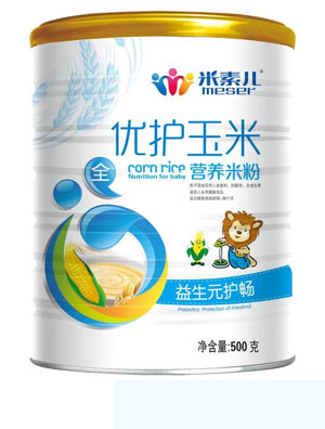 米素兒益生元優護玉米營養米粉聽裝