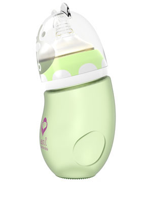 母貝兒新生嬰兒包膠玻璃綠色