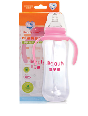 優貝琪PP帶柄自動奶瓶粉