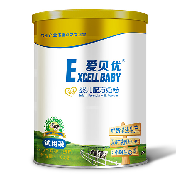 愛貝優倍護嬰兒配方奶粉100g試用裝