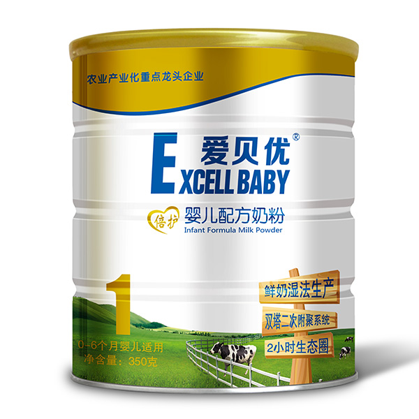 愛貝優倍護嬰兒配方奶粉1段350g