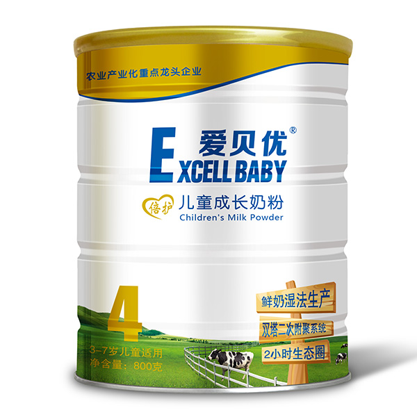 愛貝優倍護兒童成長奶粉4段800g