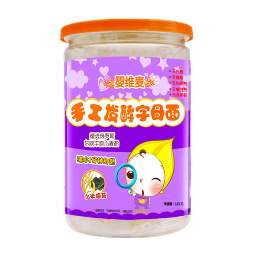 嬰維麥手工發酵字母面小米海苔