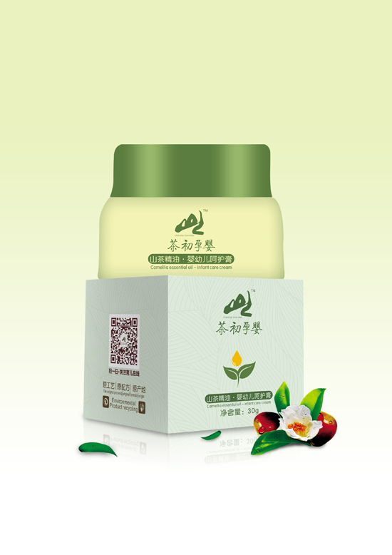 茶初孕嬰山茶精油嬰幼兒呵護膏瓶裝