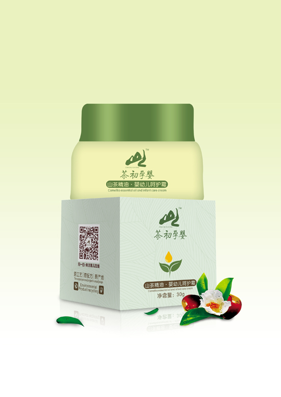 茶初孕嬰山茶精油嬰幼兒呵護霜