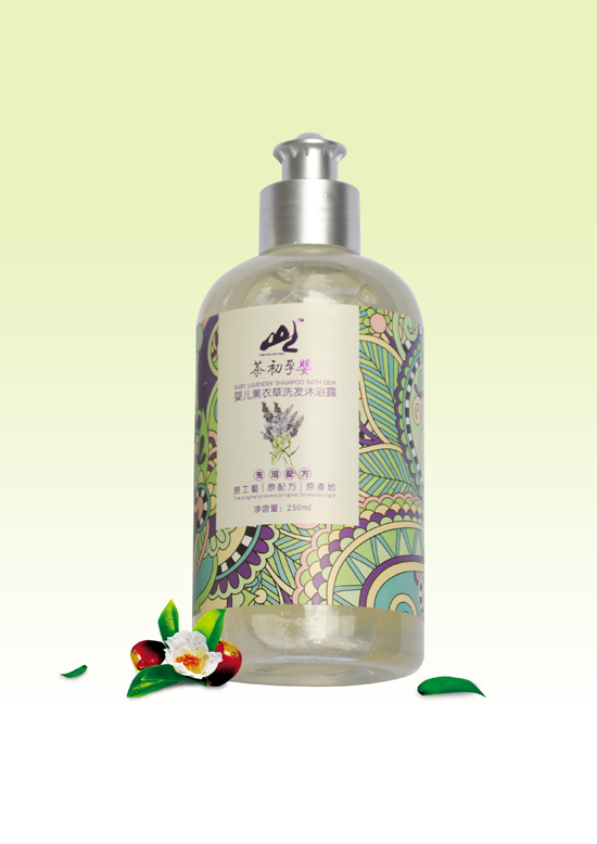 茶初孕嬰嬰兒薰衣草洗發沐浴露
