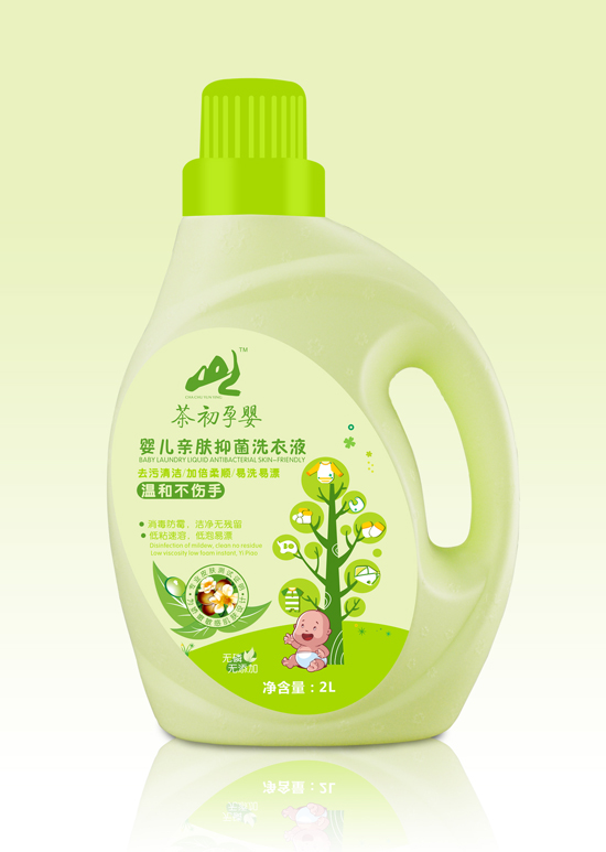 茶初孕嬰嬰兒親膚抑菌洗衣液