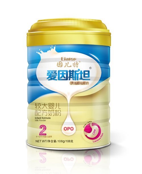 愛因斯坦較大嬰兒配方奶粉2段108克