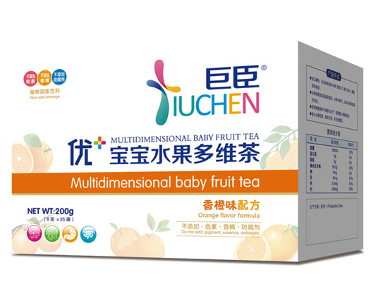 巨臣優+寶寶水果多維茶-香橙味配方