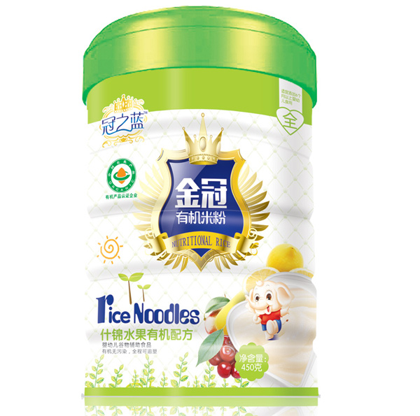 冠之藍金冠什錦水果配方有機米粉450g