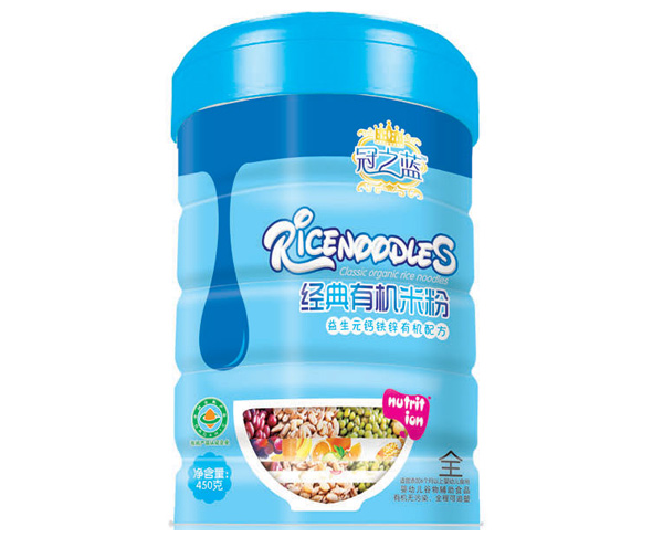 冠之藍益生元鈣鐵鋅經典有機米粉