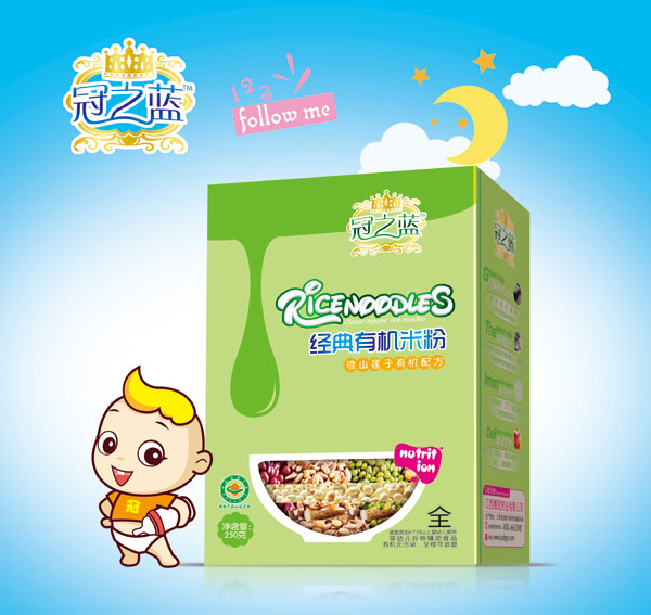 冠之藍經典有機米粉(淮山蓮子)