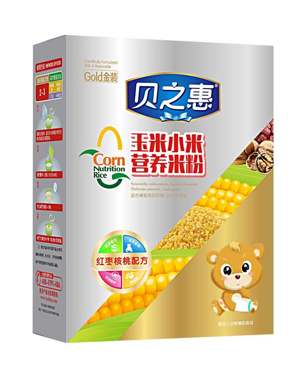 貝之惠紅棗核桃營養米粉盒裝