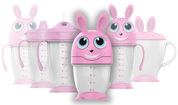 綠糖生活蜂蜜兔子奶瓶280ml