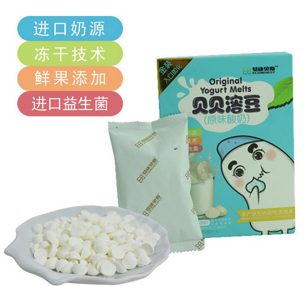 歐瑞園酸奶貝貝溶豆原味益生菌