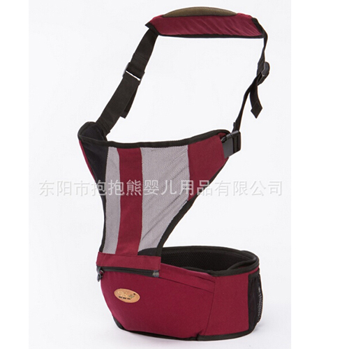 背背親夏季透氣嬰兒單腰凳紅