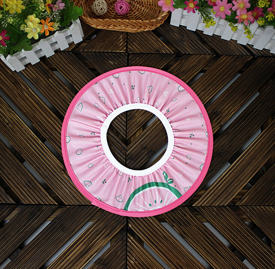 嬰兒洗澡帽可調節紅